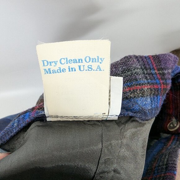 Vintage Boston Traveler Wool Blend Knee Length Plaid Skirt Made in USA - Picture 6 of 6